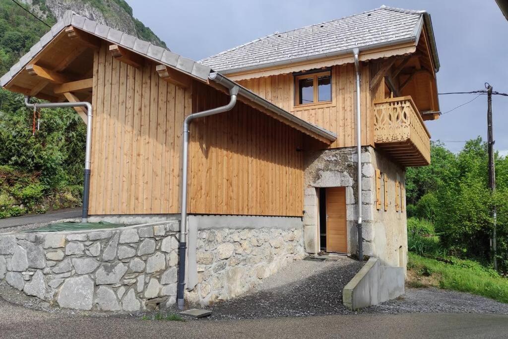 L'Echappee Belle En Montagne - Site Location-Chalet Mieussy エクステリア 写真