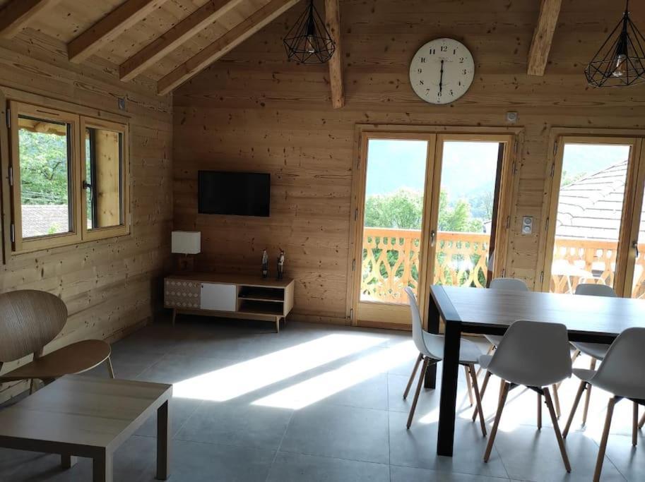L'Echappee Belle En Montagne - Site Location-Chalet Mieussy エクステリア 写真